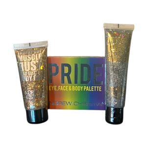 Andrew Christian Body Art Bundle- Pride Palette plus Muscle Dust Gold and Silver